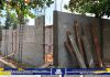 Trabajos de construcción de las 2 nuevas aulas en la Escuela Primaria del Barrio El Triunfo